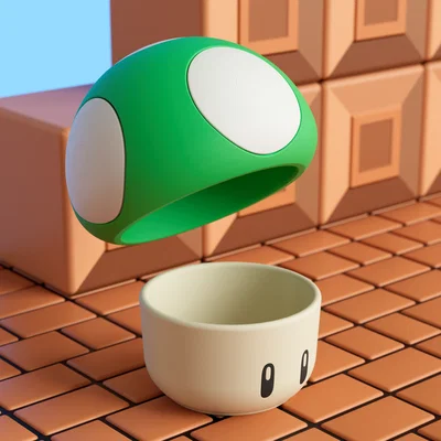Tô Nấm Super Mario (Toadstool Café ở Super Nintendo World)