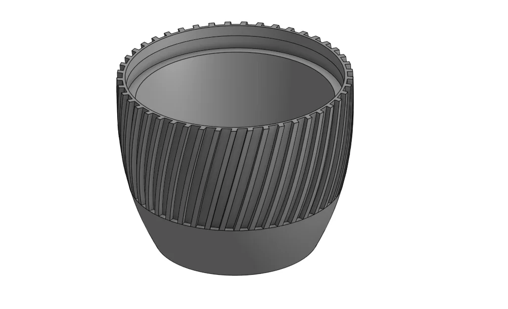 Chậu trồng cây trang trí 12cm - Thiết kế xoắn ốc đẹp mắt - Image 1