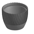 Chậu trồng cây trang trí 12cm - Thiết kế xoắn ốc đẹp mắt - Thumbnail 1