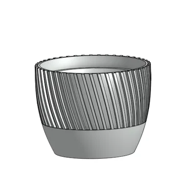 Chậu trồng cây trang trí 12cm - Thiết kế xoắn ốc đẹp mắt