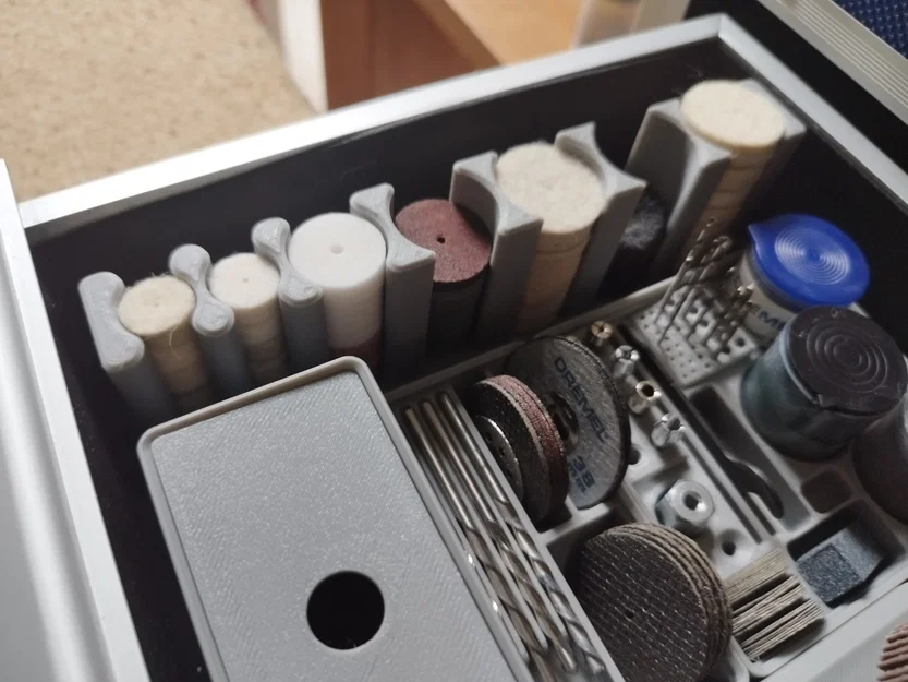 Khay Đựng Đĩa Cắt Dremel Hệ Gridfinity Gọn Gàng - Image 2