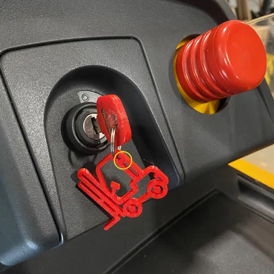 Móc khóa xe nâng (Forklift Keychain – Gabelstapler Schlüsselanhänger)