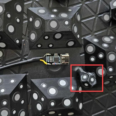 Đế gắn điểm đánh dấu 3D (Marker Platform) hình Dodecahedron có nam châm