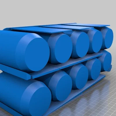Giá/Ống nhả lon bia & nước ngọt cho tủ lạnh – dễ in