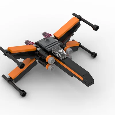 Brick Poe's X-Wing Fighter - Mini polybag (bản mini)