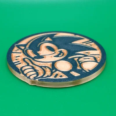Mô hình đồng xu Sonic Coin độc đáo cho tín đồ game 3D