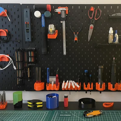 Ngàm treo tường IKEA SKADIS (Wall Mount) dùng 3M Command, không cần khoan