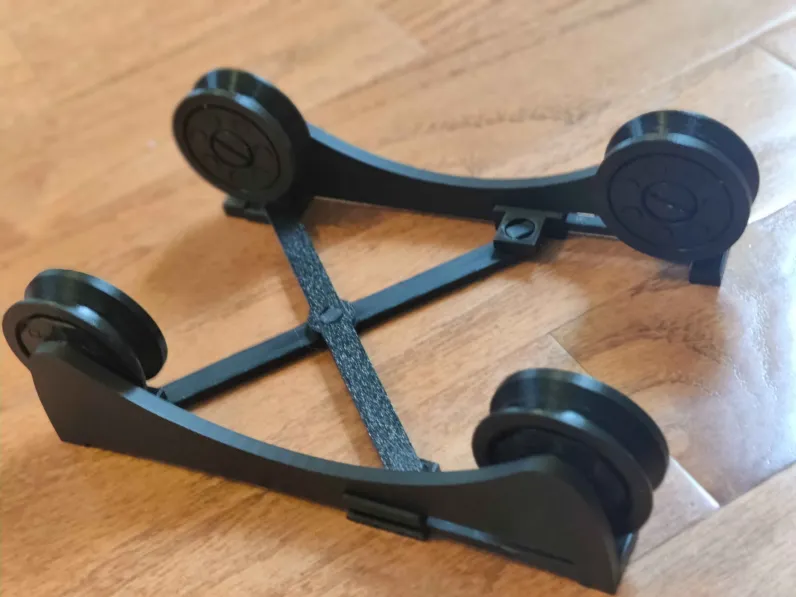 Con lăn đỡ cuộn nhựa 3D - Fully Printable Filament Spool Roller - Image 2