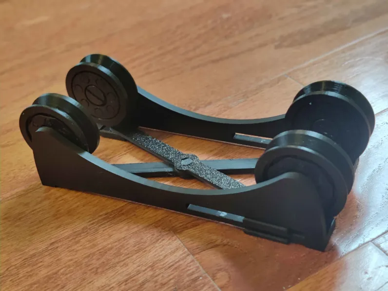 Con lăn đỡ cuộn nhựa 3D - Fully Printable Filament Spool Roller - Image 3