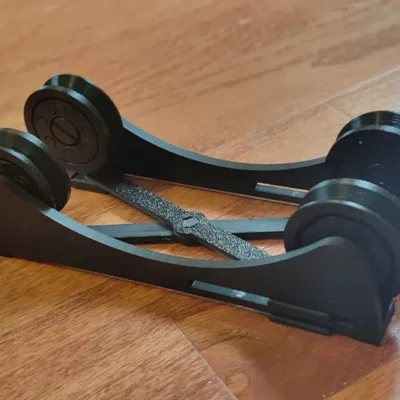 Con lăn đỡ cuộn nhựa 3D - Fully Printable Filament Spool Roller