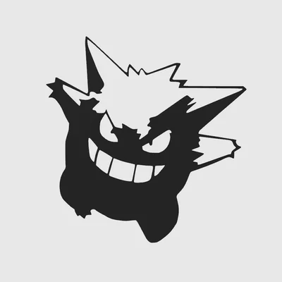 Mô hình treo tường Gengar Pokemon - Trang trí 3D dễ in