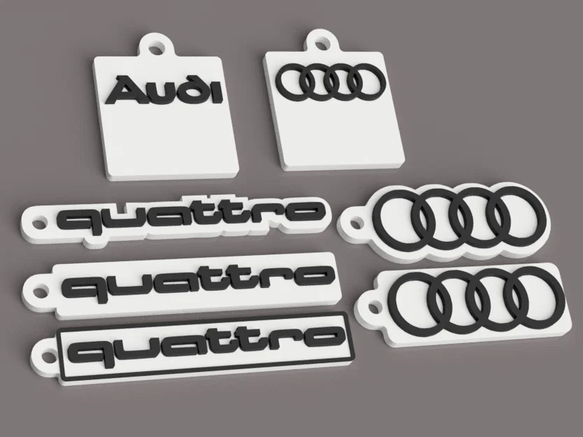 Móc khóa xe Audi quattro - Image 1