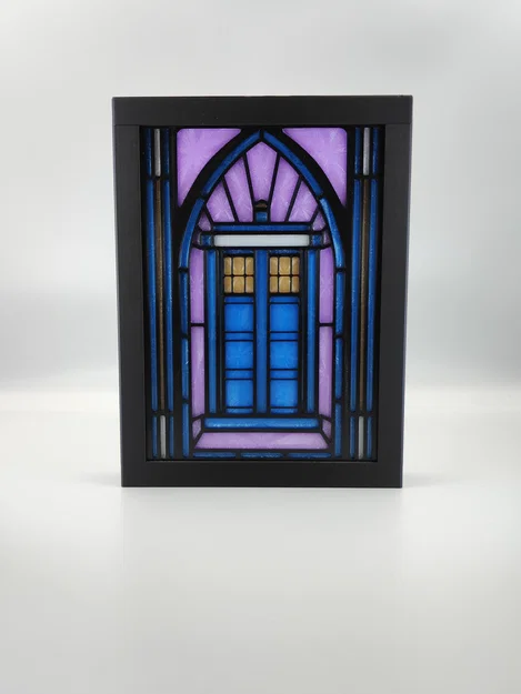 Hộp Đèn Kính Màu TARDIS của Doctor Who - Image 2