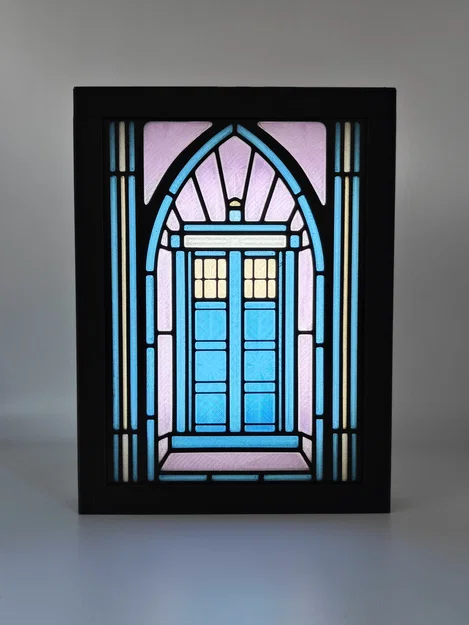 Hộp Đèn Kính Màu TARDIS của Doctor Who - Image 3