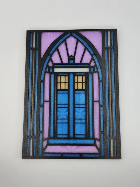 Hộp Đèn Kính Màu TARDIS của Doctor Who - Image 5