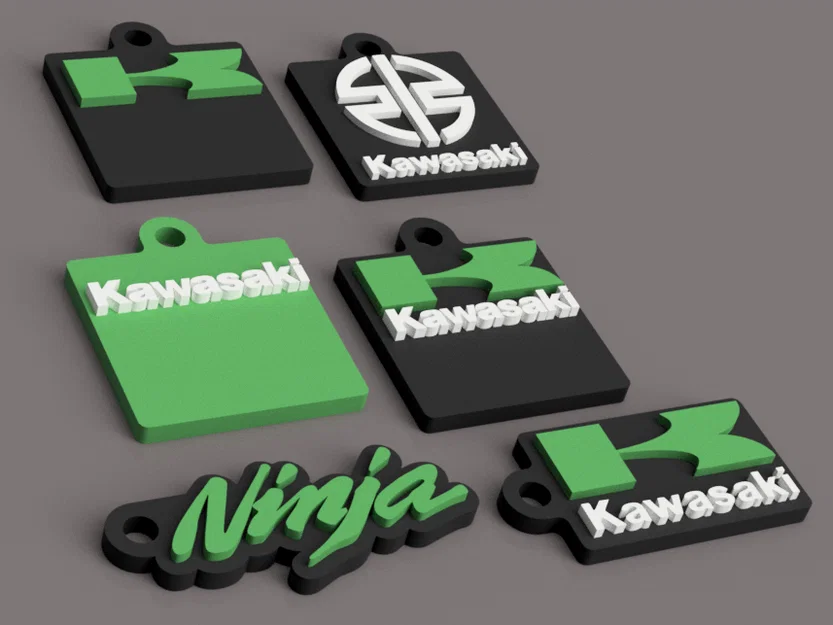 Móc khóa xe máy Kawasaki (Kawasaki Motorrad Schlüsselanhänger) - Image 1