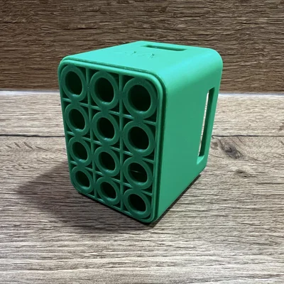 Hộp đựng pin 3D kiểu thùng hàng siêu gọn cho AA, AAA và 9V