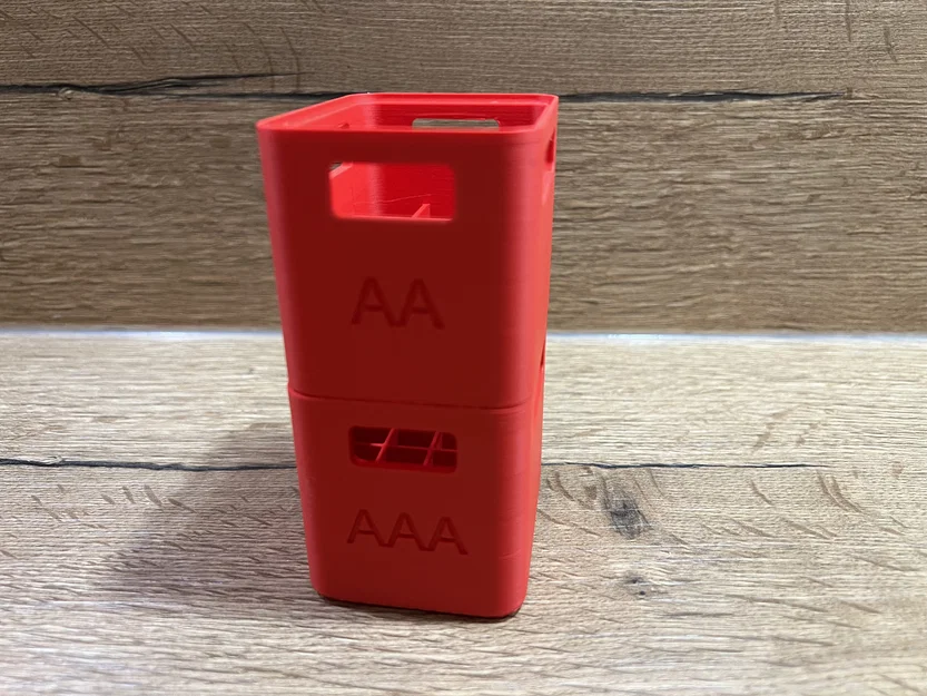 Hộp đựng pin 3D kiểu thùng hàng siêu gọn cho AA, AAA và 9V - Image 11
