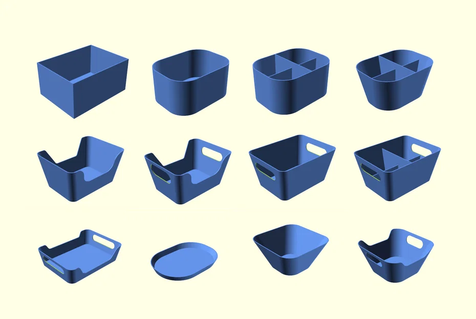 Hộp chia ngăn tham số dễ tùy biến V2.0 (OpenSCAD) – pbtec - Image 1