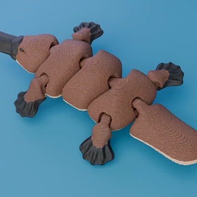 Thú mỏ vịt khớp nối (Articulated) – file Singlecolor + Multicolor