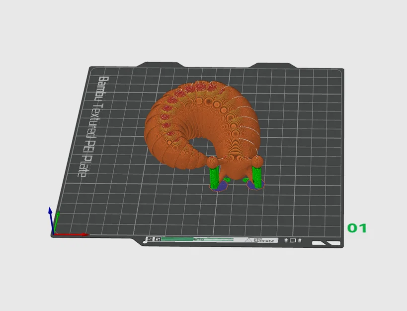 Mô hình chú sên nhỏ linh hoạt (Cute Friendly Flexi Slug) in 3D - Image 3