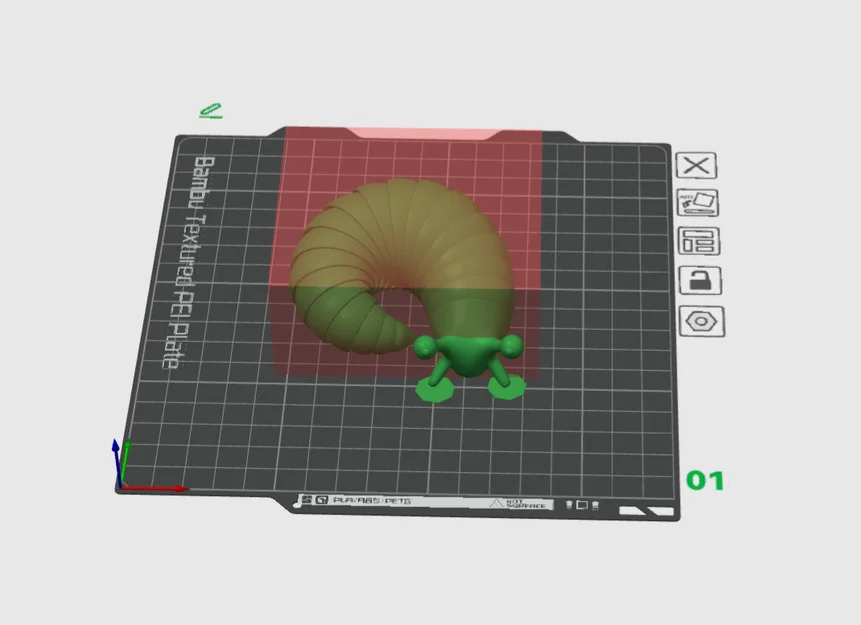 Mô hình chú sên nhỏ linh hoạt (Cute Friendly Flexi Slug) in 3D - Image 4