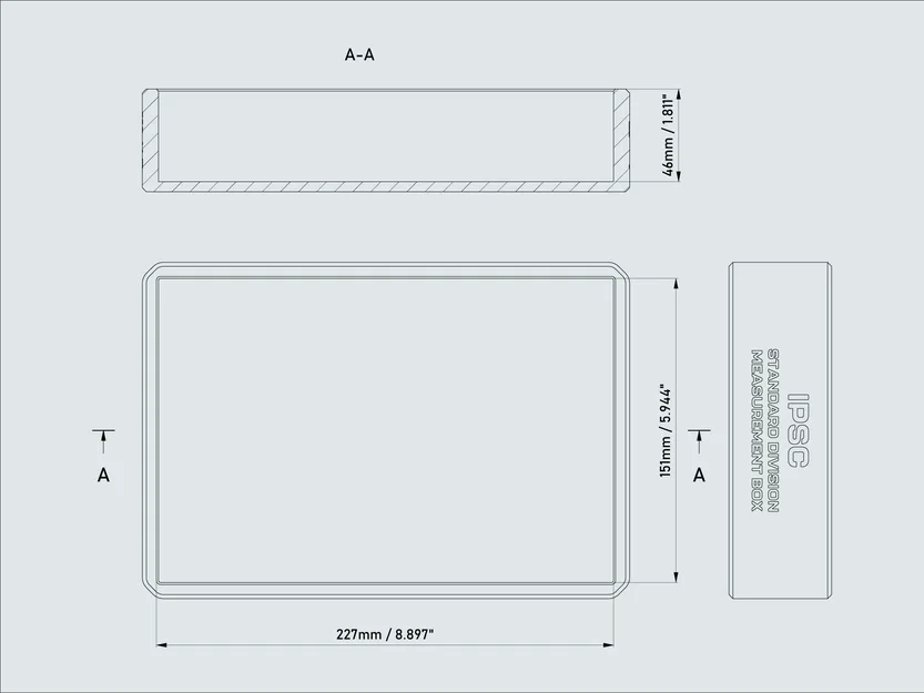Hộp đo IPSC Standard Division (IPSC Standard Division Measurement Box) - Image 2