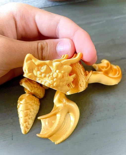 Mô hình rồng mini (Mini Dragon) in 3D độc đáo, dễ dàng in ấn - Image 1