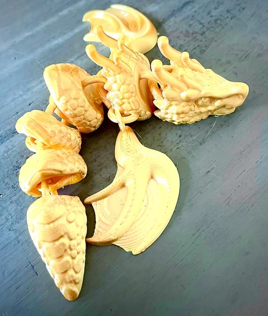 Mô hình rồng mini (Mini Dragon) in 3D độc đáo, dễ dàng in ấn - Image 2
