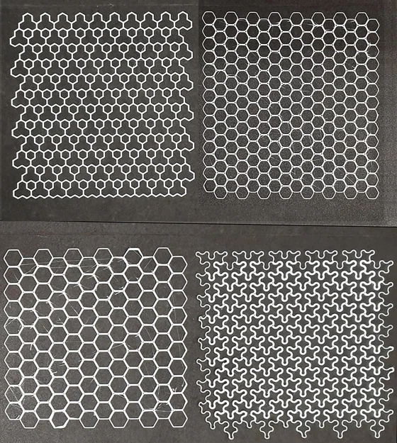 Bộ mẫu họa tiết hình học 3D cho nghệ thuật in ấn Collagraph - Image 3