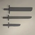 Bộ sưu tập kiếm và dao cho mô hình Dummy 13 - Dễ in và sắc nét - Thumbnail 5