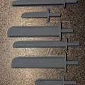 Bộ sưu tập kiếm và dao cho mô hình Dummy 13 - Dễ in và sắc nét - Thumbnail 6