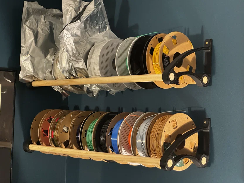Kệ treo cuộn filament đẹp cho dowel 1 inch - Image 2