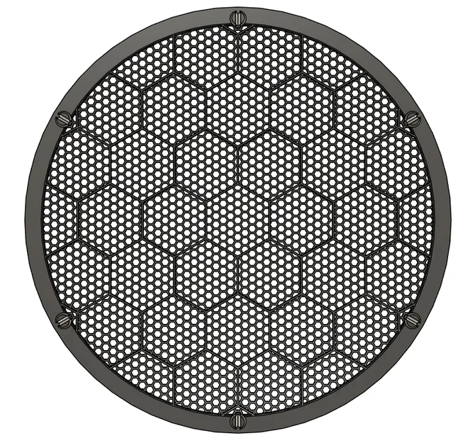 Ốp bảo vệ loa Speaker Cover Grill in 3D thiết kế lưới tổ ong - Image 4