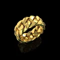 File in 3D nhẫn dây xích Cuban sang trọng - Gold Cuban Link Ring - Thumbnail 2