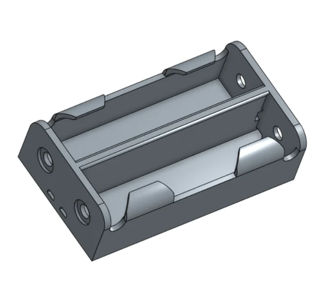 Khay Đựng Pin AA Kép Tự In 3D Cho Dự Án Điện Tử DIY - Image 3