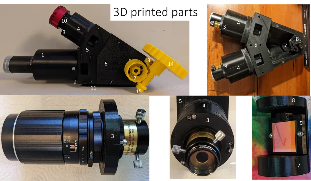Spectroheliograph in 3D khác (Another 3D Printed Spectroheliograph) - Image 2