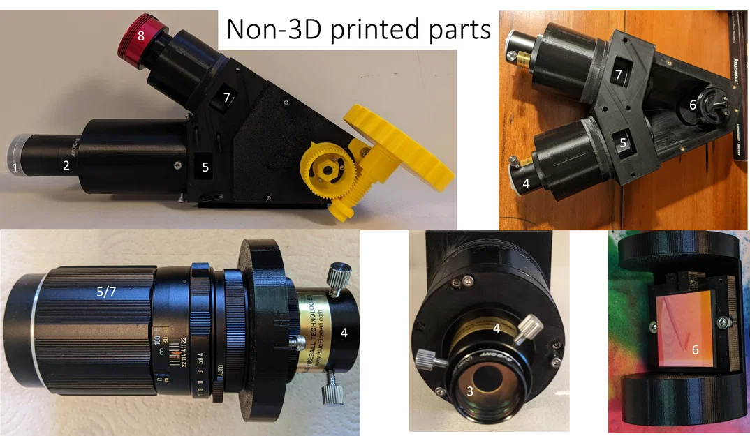 Spectroheliograph in 3D khác (Another 3D Printed Spectroheliograph) - Image 3