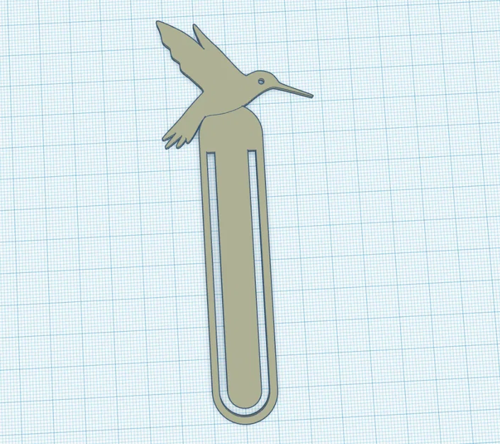 Kẹp sách hình chim ruồi (Hummingbird Bookmark) in 3D độc đáo - Image 1