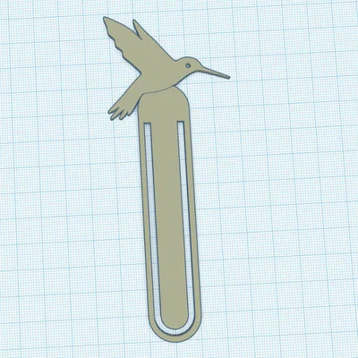 Kẹp sách hình chim ruồi (Hummingbird Bookmark) in 3D độc đáo