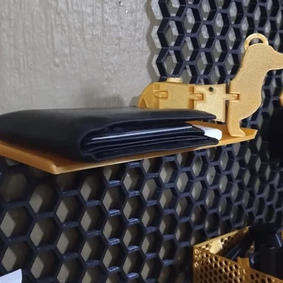 Kệ để đồ HSW 200x115mm cho bảng treo Honeycomb Storage Wall