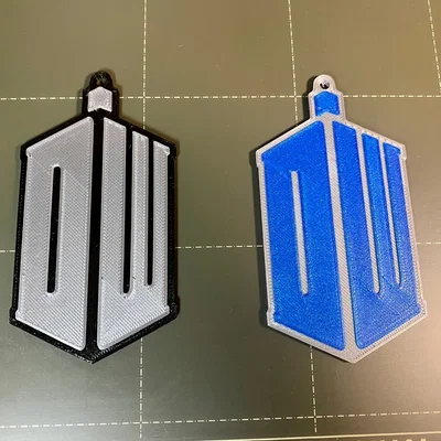 Móc khóa logo Doctor Who in 3D cực đẹp cho fan hâm mộ