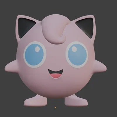 Jigglypuff – Mô hình figure để in 3D