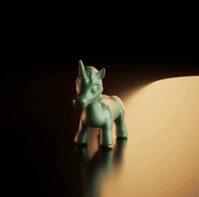 Mô hình chú kỳ lân (Unicorn) 3D dễ thương, dễ in ấn và trang trí