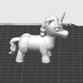 Mô hình chú kỳ lân (Unicorn) 3D dễ thương, dễ in ấn và trang trí - Thumbnail 6