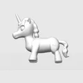 Mô hình chú kỳ lân (Unicorn) 3D dễ thương, dễ in ấn và trang trí - Thumbnail 7
