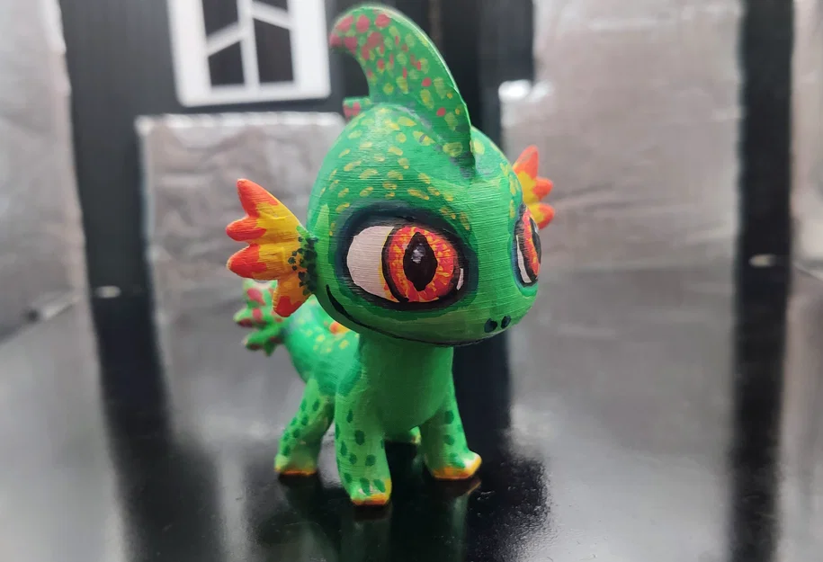 Mô hình rồng con dễ thương - Tải file 3D chất lượng cao - Image 3
