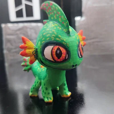 Mô hình rồng con dễ thương - Tải file 3D chất lượng cao