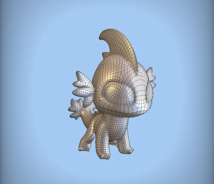 Mô hình rồng con dễ thương - Tải file 3D chất lượng cao - Image 6