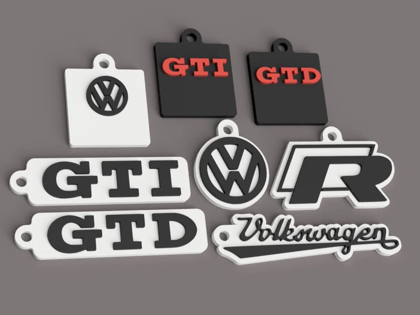 Móc khóa VW Volkswagen Golf R GTI GTD - Image 1